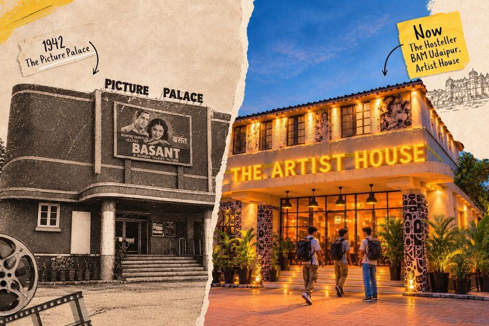 From Picture Palace to Backpacker Hostel: Inside The Hosteller BAM Udaipur, Artist House